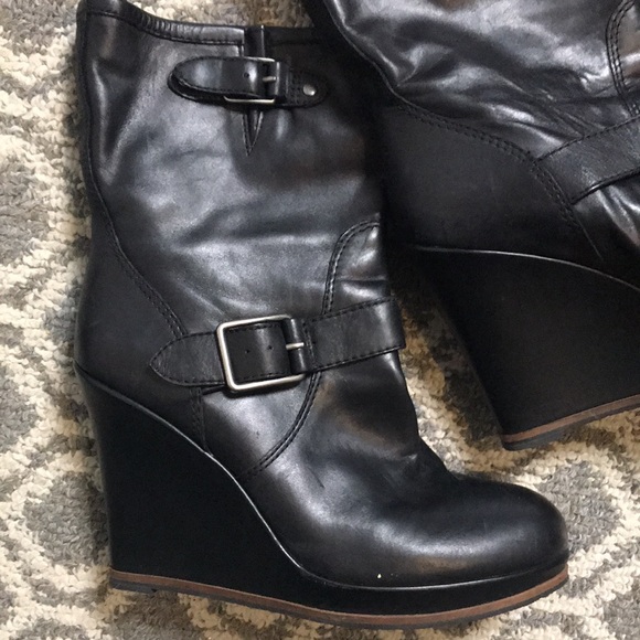 Lucky Brand Booties, black leather. Size 9 - Picture 3 of 14